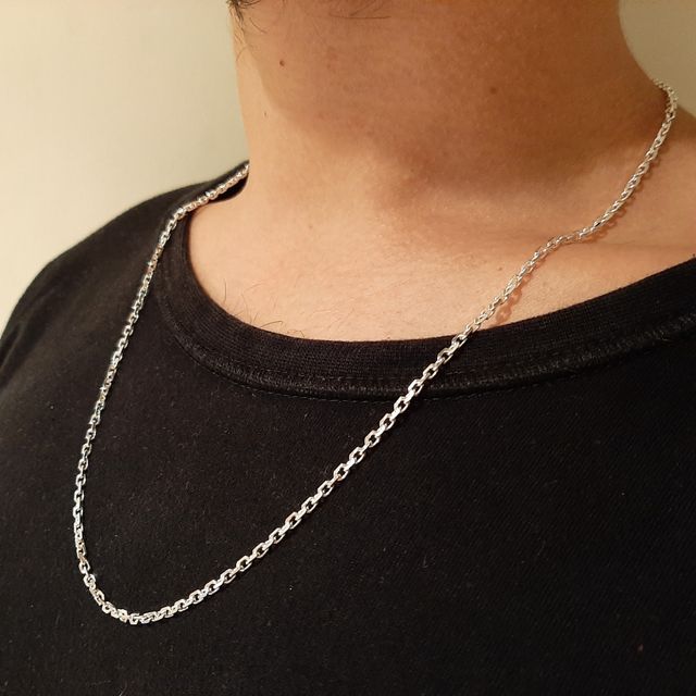 CADENA DE PLATA DE LEY. MODELO FORZADA.