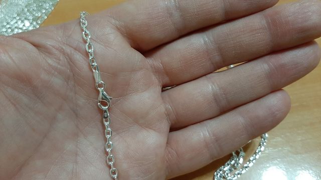 CADENA DE PLATA DE LEY. MODELO FORZADA.