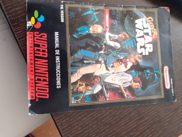 Súper Star Wars juego y manual supernintendo .