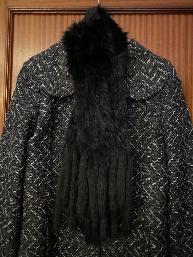 Abrigo paño talla 38