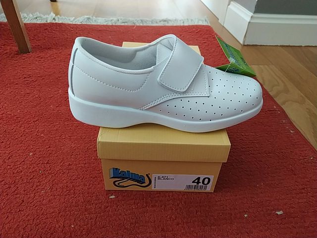 calzado laboral blanco talla 40