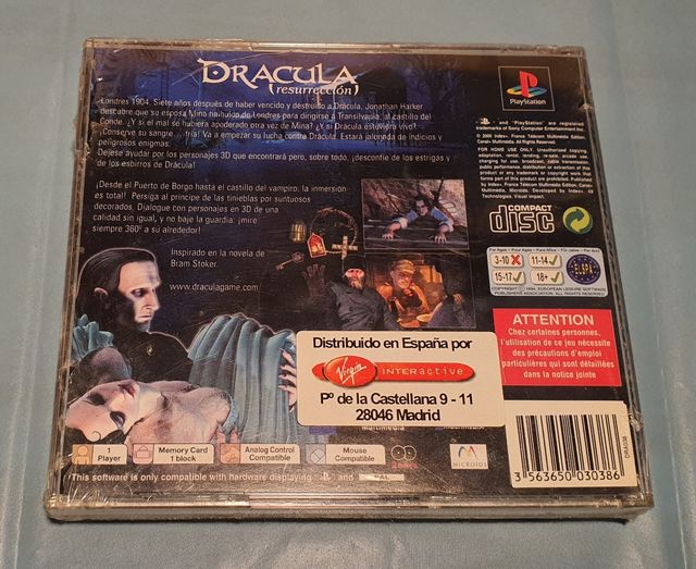 Juego Dracula (resurrección) PS1 - PRECINTADO