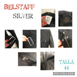 CHAQUETA NEGRA BELSTAFF TALLA 44/ M EUROPEA
