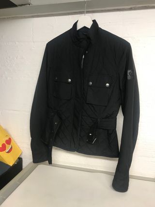 CHAQUETA NEGRA BELSTAFF TALLA 44/ M EUROPEA