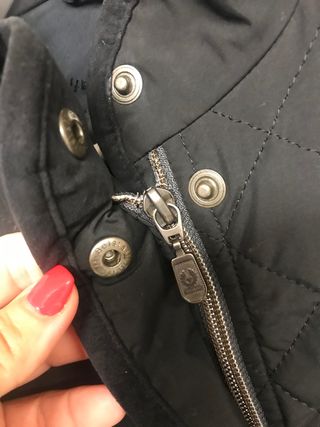 CHAQUETA NEGRA BELSTAFF TALLA 44/ M EUROPEA