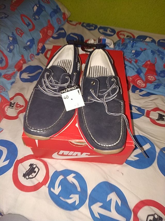 zapatos tipo náuticos de chico