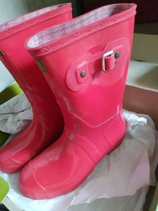 Botas de agua Hispanitas rojas T-38 de segunda mano por 15 EUR en Madrid en  WALLAPOP