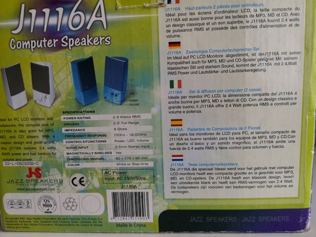 set de 2 altavoces para monitores.