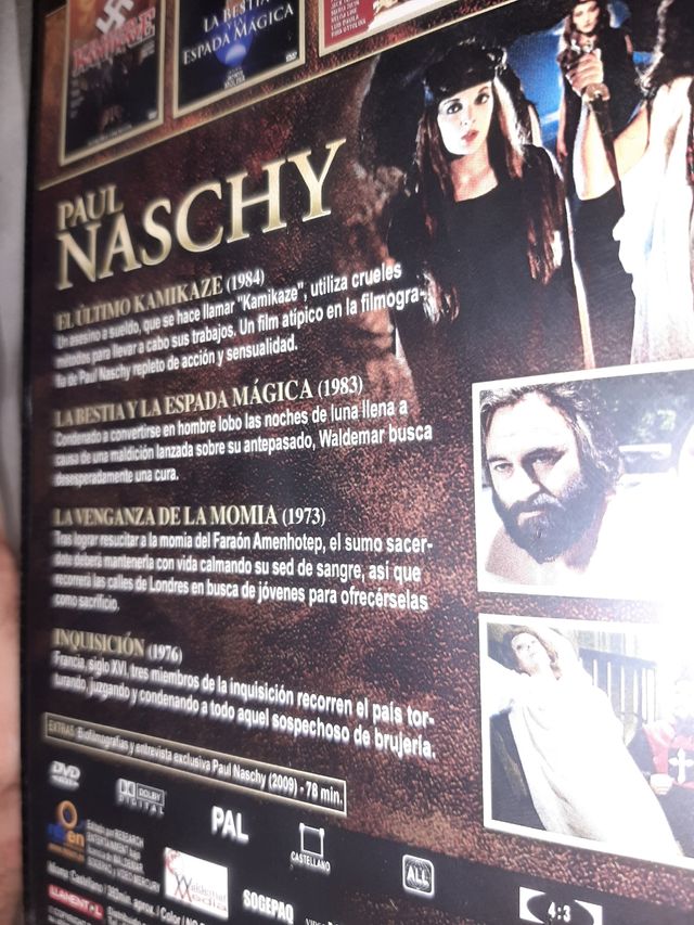 SIGILLATO! Collezione Paul Naschy fuori produzione