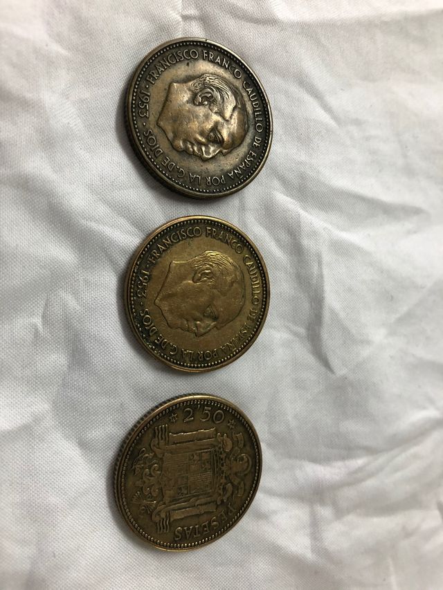 Monedas 2,50 ptas Franco 1953 *54