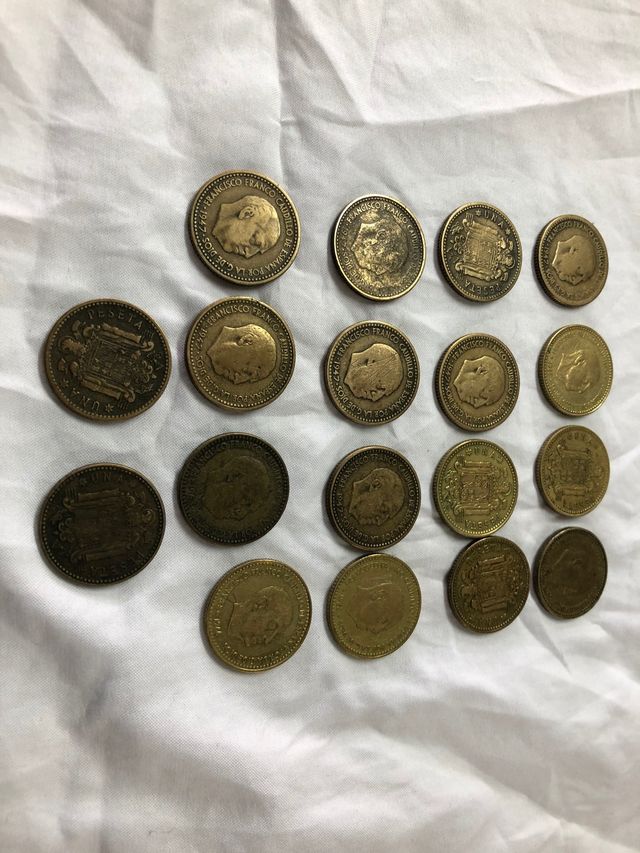 Monedas  1 pta Franco 1947-1966