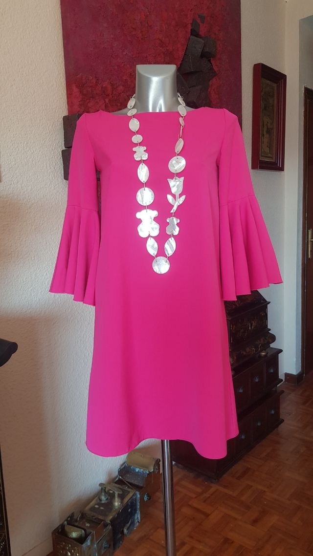 Traje fiesta fucsia