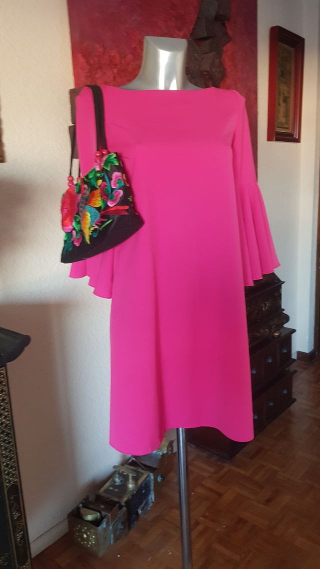 Traje fiesta fucsia