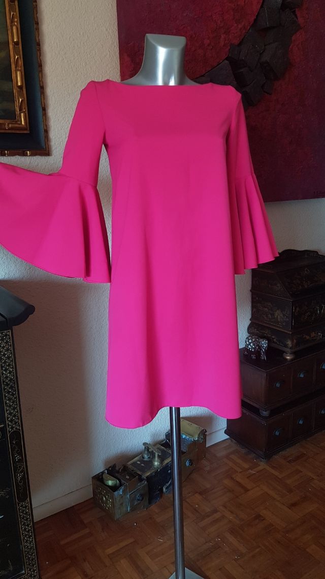 Traje fiesta fucsia