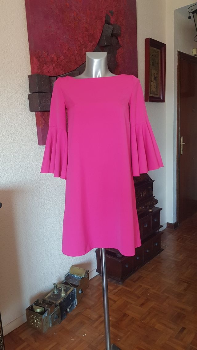 Traje fiesta fucsia
