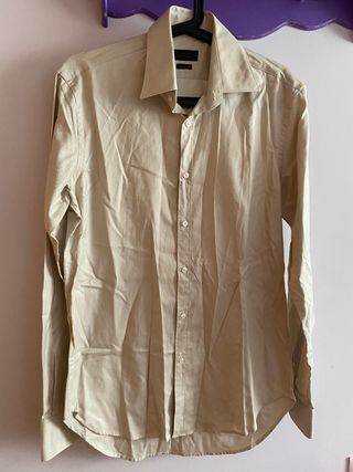 Tops Zara Beige talla 40 FR de en Algodón - 15744534