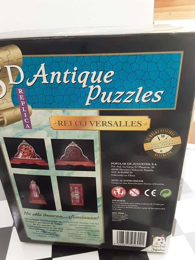 Puzzle 3D réplica reloj antiguo