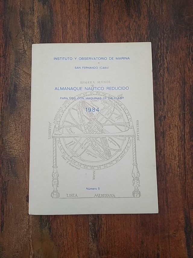 Almanaque náutico reducido 1984