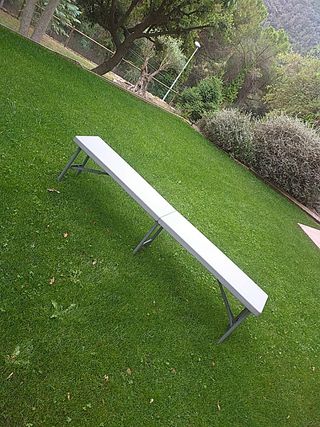 Silla banco jardin de segunda mano por 1 € en Seva en WALLAPOP