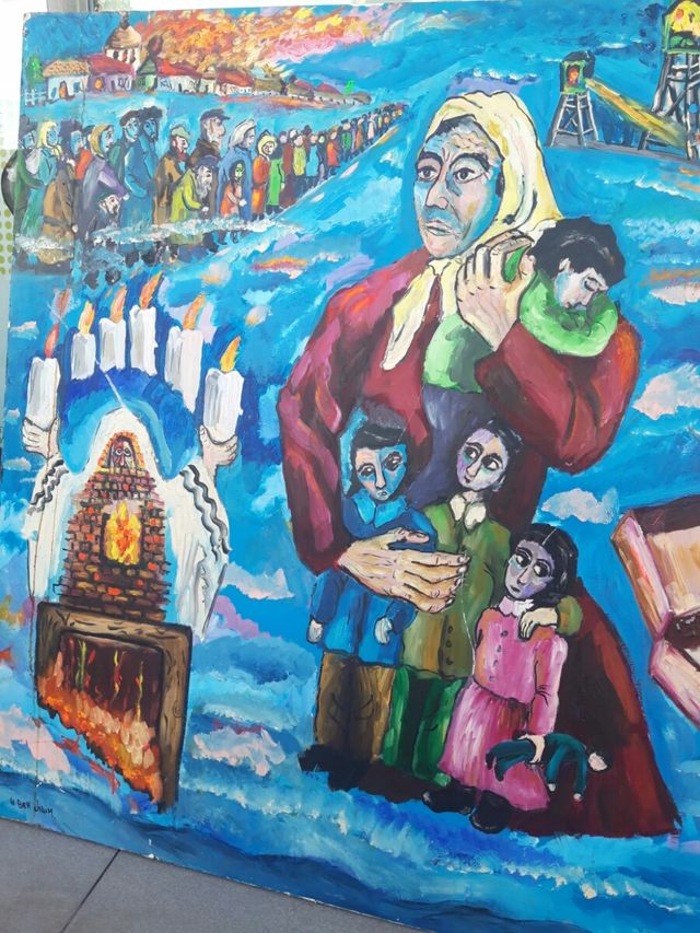 Pintura al óleo Herschel Ben Haim (1938-2012)