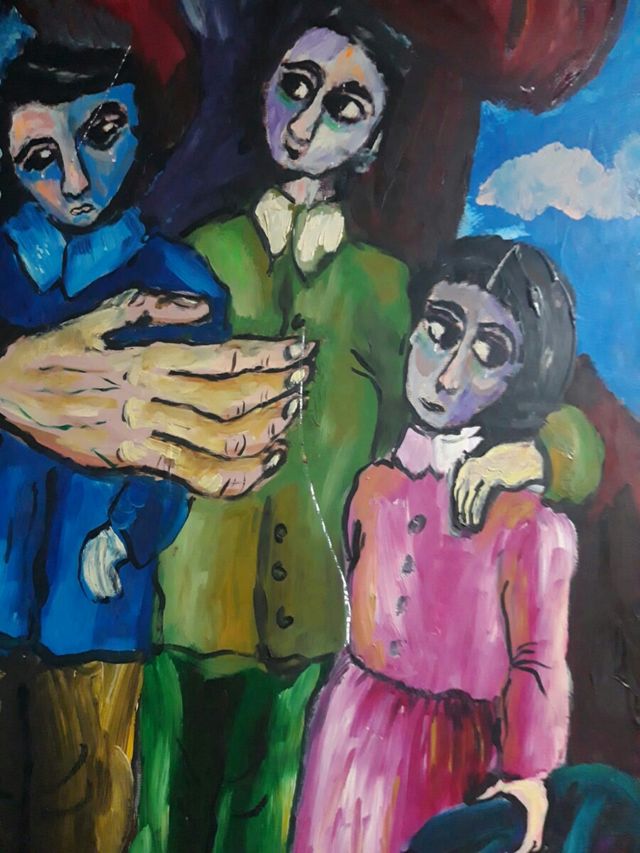 Pintura al óleo Herschel Ben Haim (1938-2012)