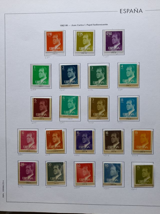 SELLOS del REY hojas 273A, 273B y Especializado 3B