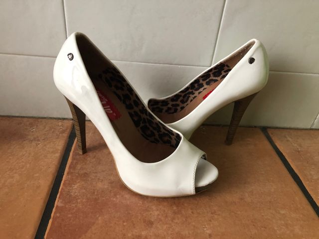 Zapato pin up blanco