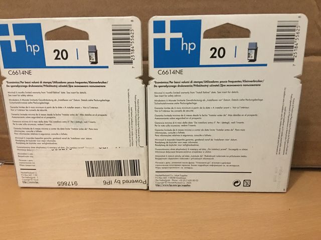 Lotto cartucce nuove Hp 20