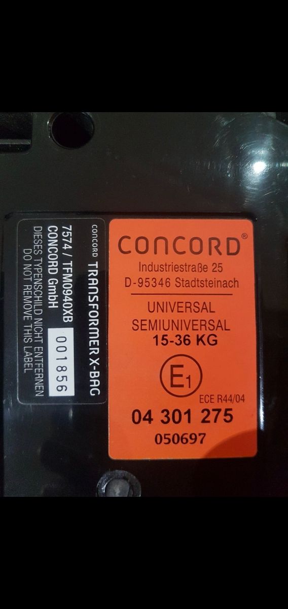 Silla coche Concord Transformer X-Bag