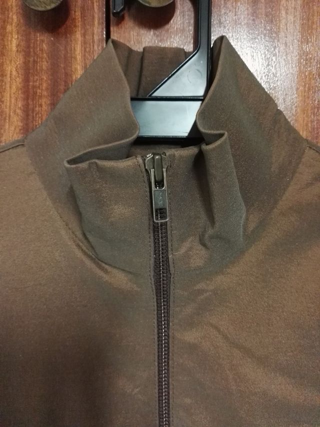 VESTIDO MARRON IRISADO