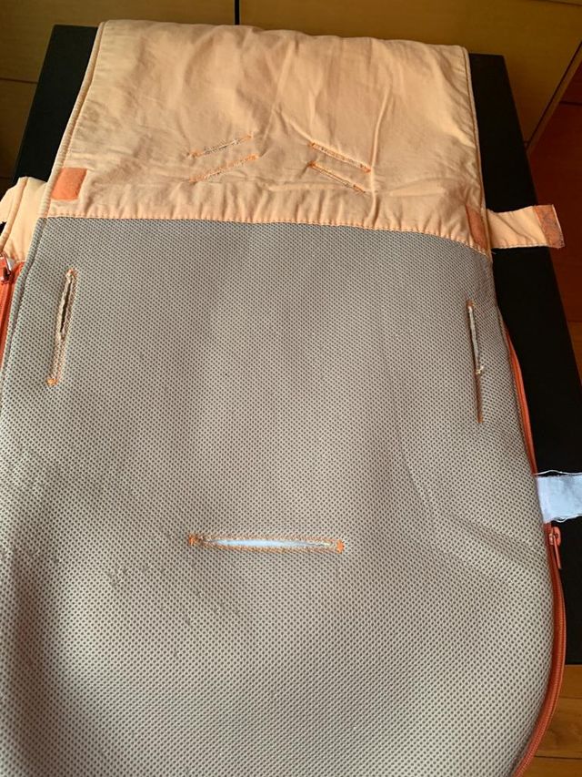 Saco para capazo color naranja