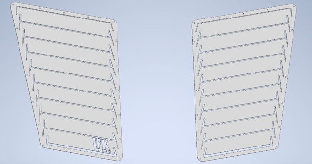 Rejilla salida de aire para capo