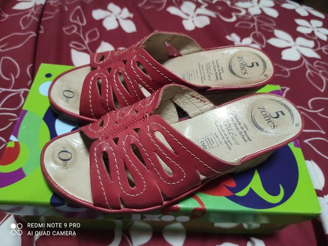 Sandalias cuñas, mujer talla 37.