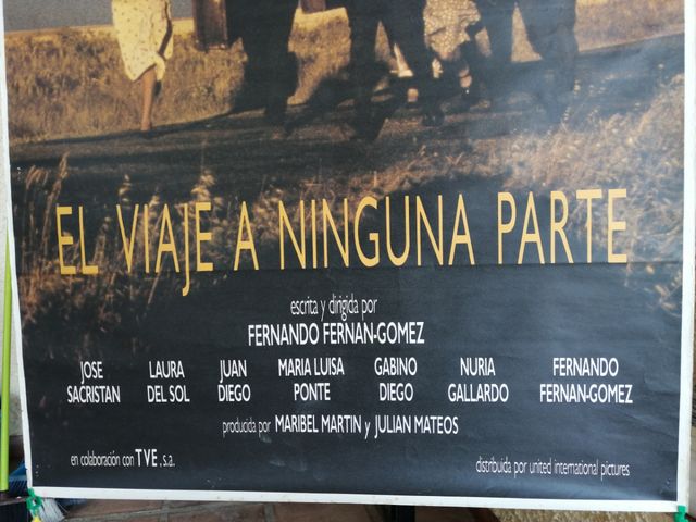 CARTEL DE CINE EL VIAJE A NINGUNA PARTE 1986