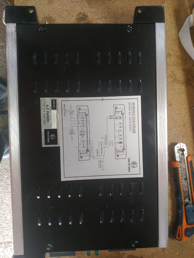 amplificador 2 canales 500rms