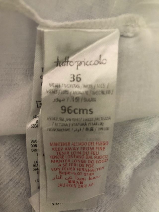 Vestido Tutto Piccolo 36m +braguita+chaqueta
