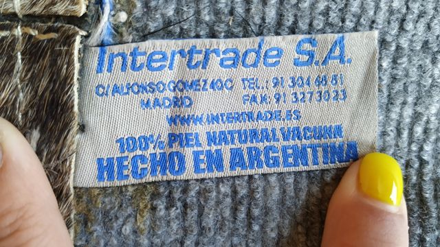 Alfombra de piel vacuna (x2)