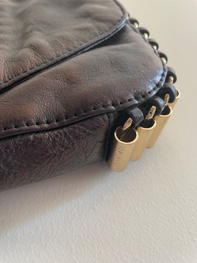 Bolso negro de piel TED BAKER