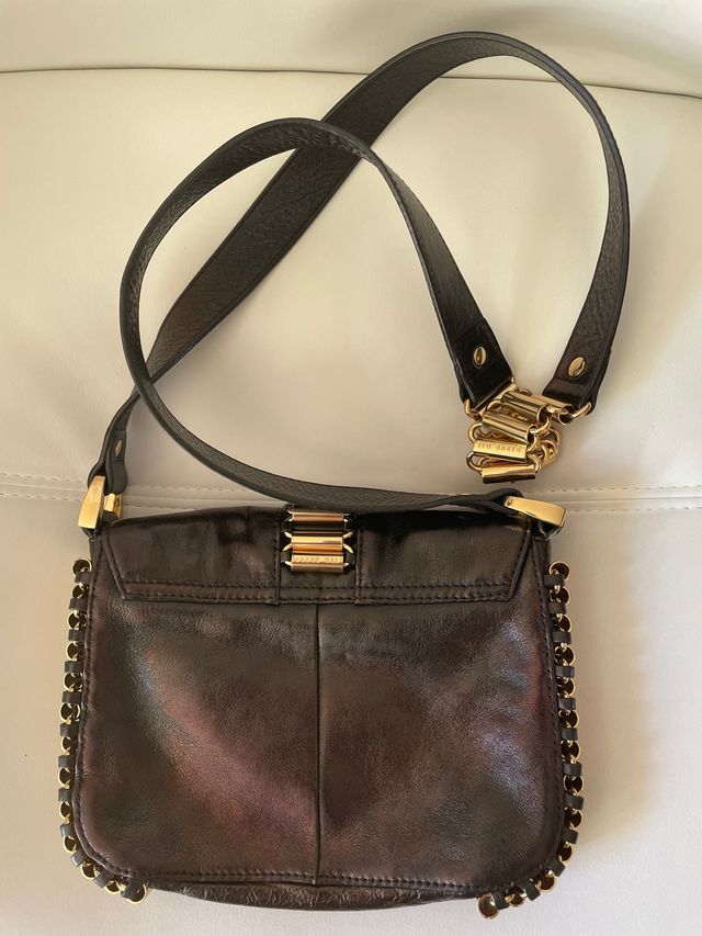 Bolso negro de piel TED BAKER