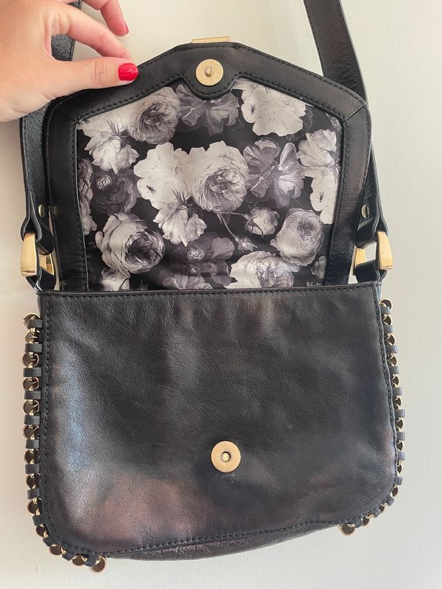 Bolso negro de piel TED BAKER