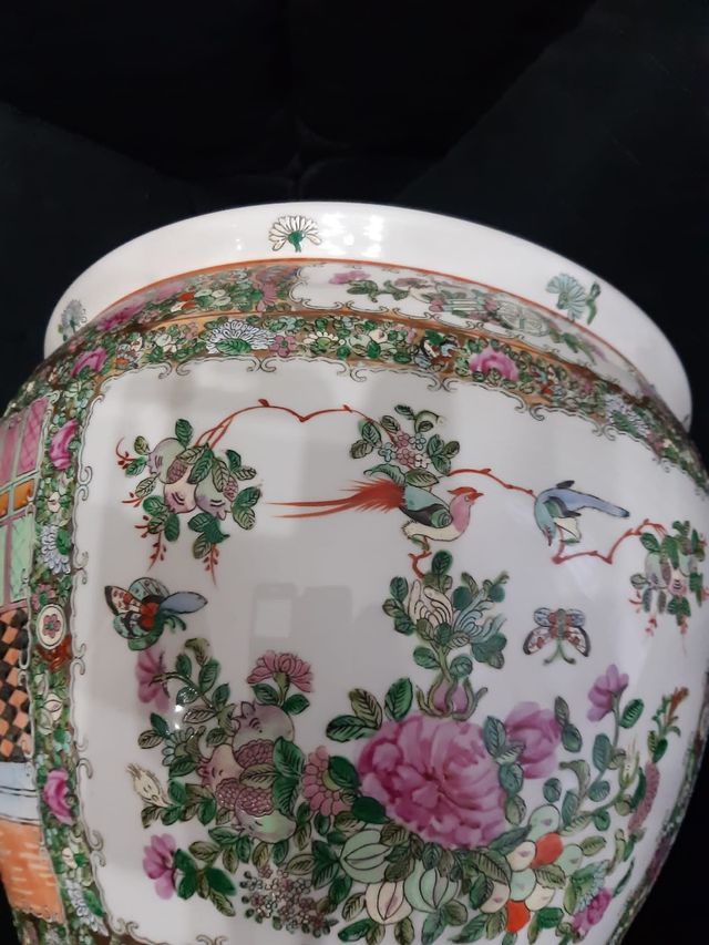 macetero chino porcelana coleccionistas