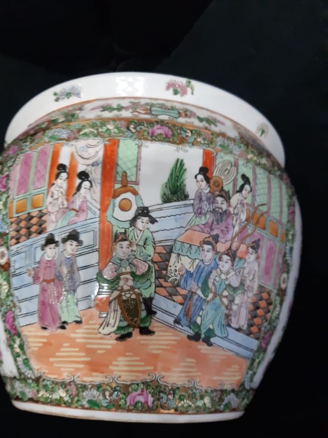 macetero chino porcelana coleccionistas