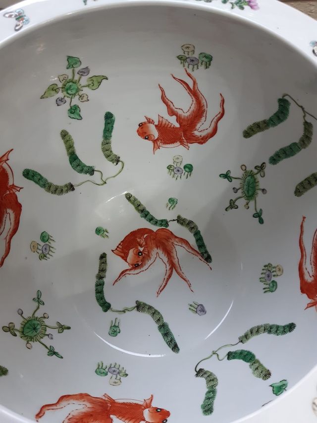 macetero chino porcelana coleccionistas