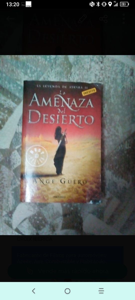 La amenaza en el desierto y Mentiras de sangre.