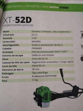 Desbrozadora gasolina kapotha de segunda mano por 340 EUR en Vilalba en  WALLAPOP