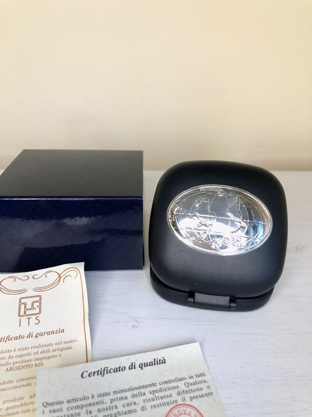 Reloj despertador de viaje con plata NUEVO