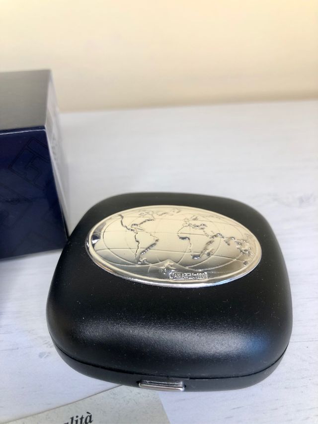 Reloj despertador de viaje con plata NUEVO