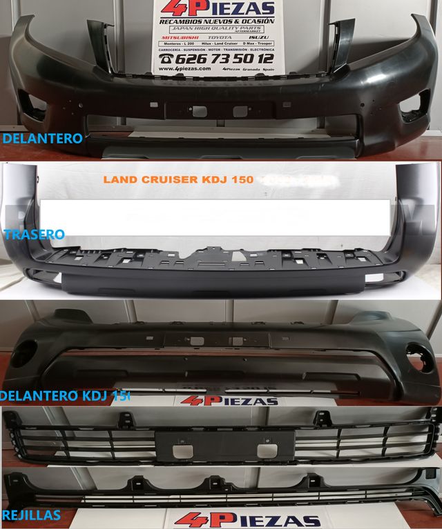 TOYOTA LAND CRUISER KDJ 150*REJILLAS FRONTAL CROMO