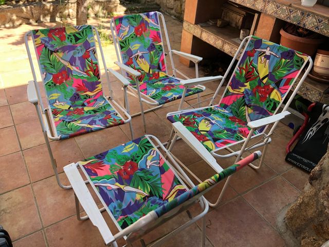 Sillas de jardín o playa de segunda mano por 40 € en Madrid en WALLAPOP