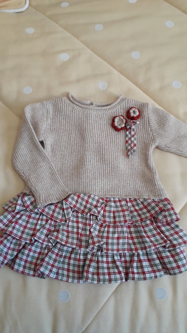 Vestido y Chaqueta 6 meses
